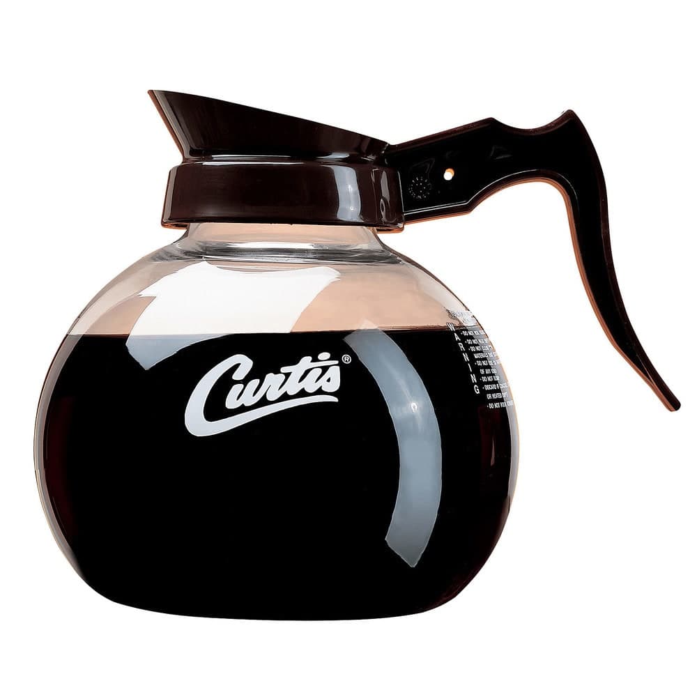 Curtis 70280000206 64 oz Regular Coffee Decanter w/ Brown Plastic Handle