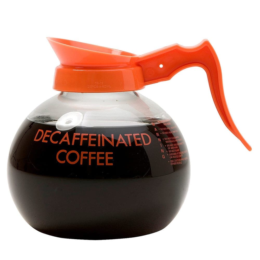 Curtis 70280200406 64 oz Regular Coffee Decanter w/ Orange Plastic Handle