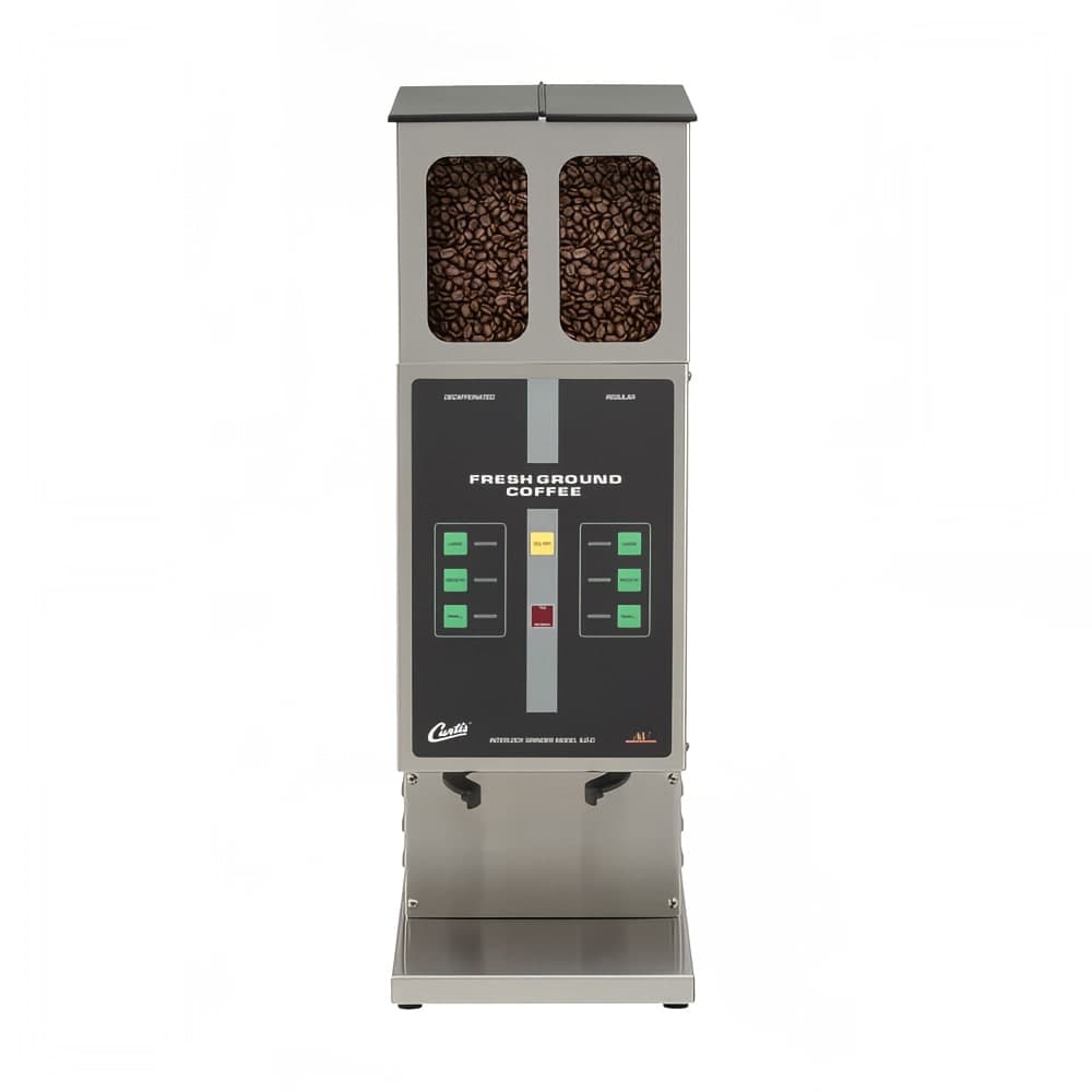 Curtis ILGD-10 Automatic Twin Coffee Grinder w/ (2) 7 1/2 lb Hoppers, Digital, 120v