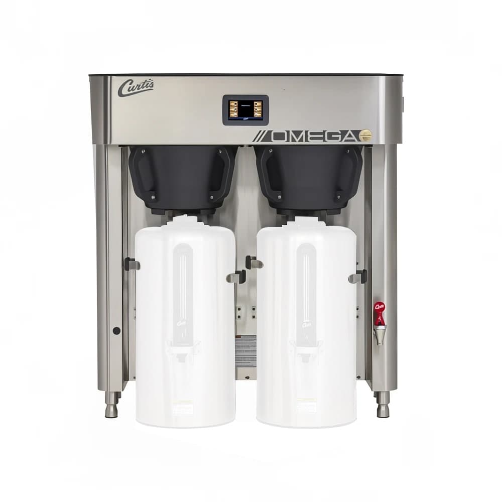 Curtis OMGT10 3 gal Twin Coffee Urn Brewer, 240v/3ph