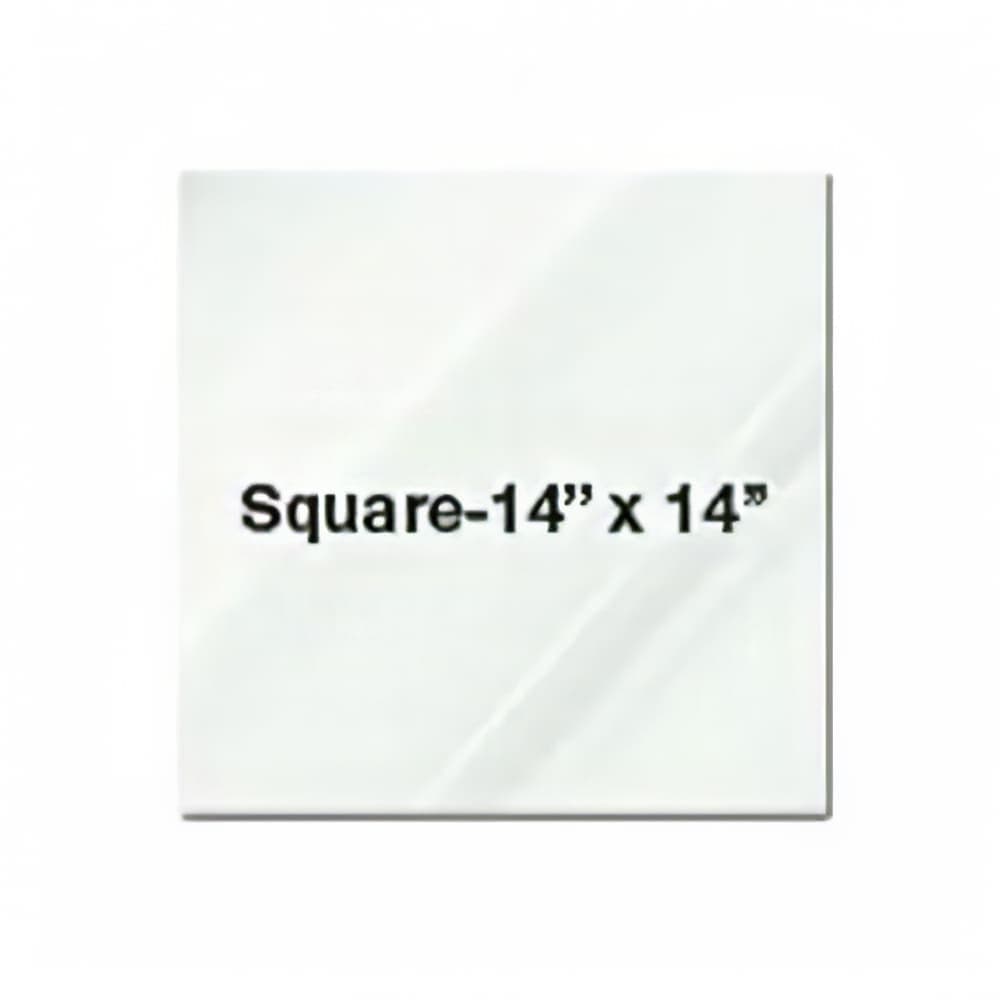 Eastern Tabletop 0414G 14" Square Riser Shelf - Glass, Clear