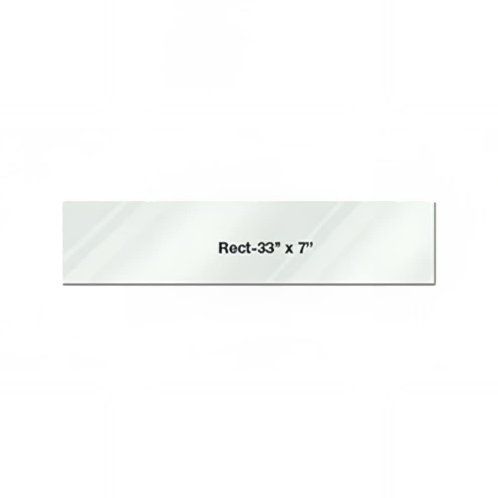 Eastern Tabletop 0507AC Rectangular Riser Shelf - 33"L x 7"W, Acrylic, Clear