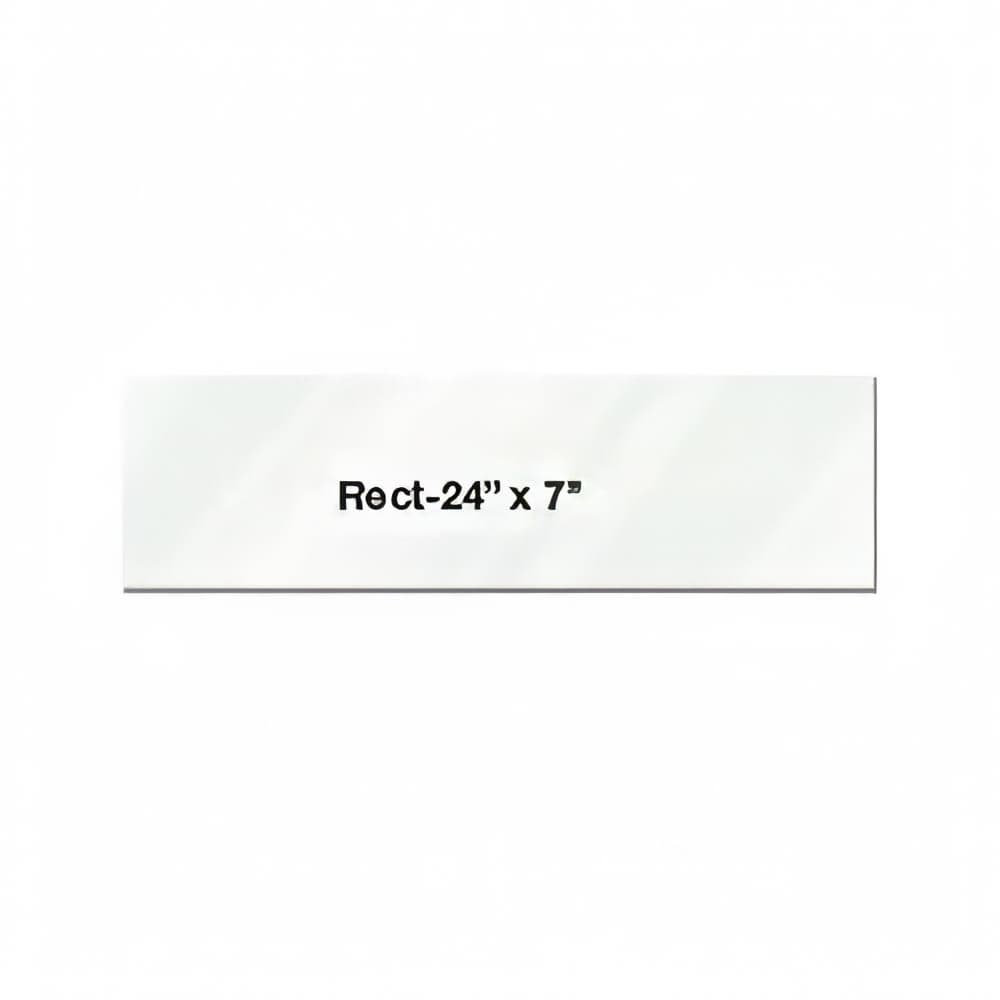 Eastern Tabletop 05247AC Rectangular Riser Shelf - 24"L x 7"W, Acrylic, Clear