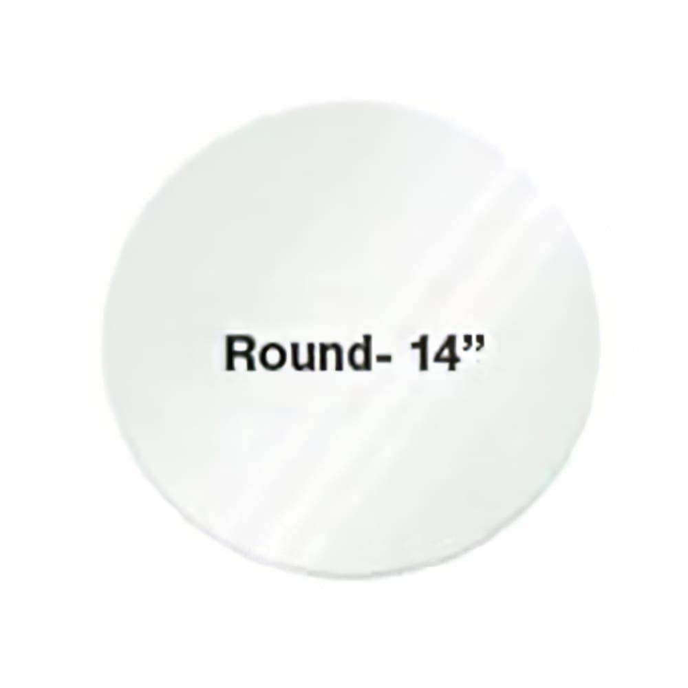 Eastern Tabletop 0814G 14" Round Riser Shelf - Glass, Clear