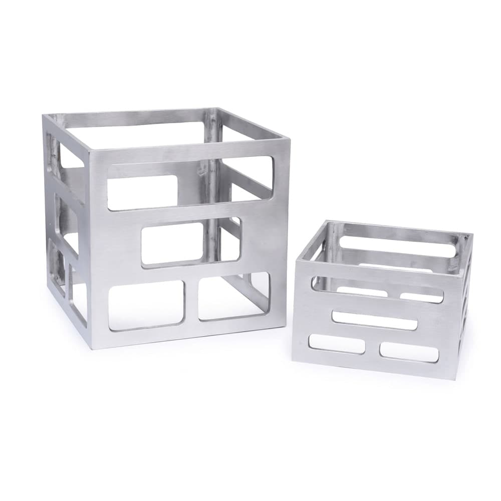 Eastern Tabletop 1740 2 piece Square Display Riser Set, Aluminum