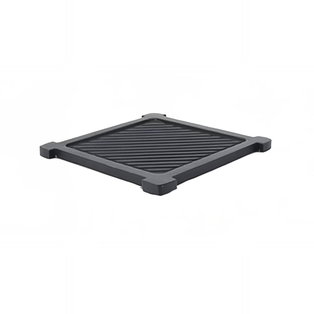 Eastern Tabletop 1741GT 8" Square Griddle Plate for Lexus Collection Risers  - Aluminum, Black