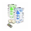 Eastern Tabletop 1743 8" Square Lexus Riser w/ Sterno Holder - 15"H, Stainless Steel thumbnail 2