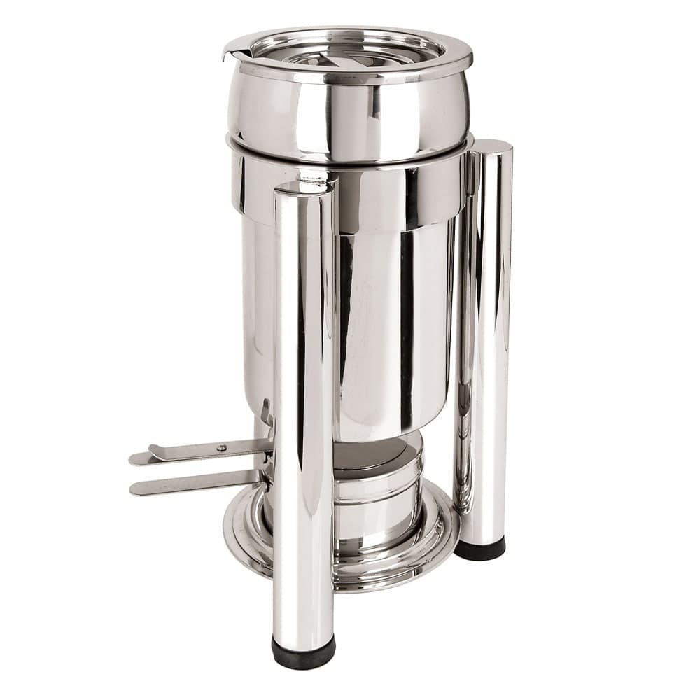Eastern Tabletop 3104PL 4 qt Marmite Soup Chafer w/ Hinged Lid, Stainless Steel