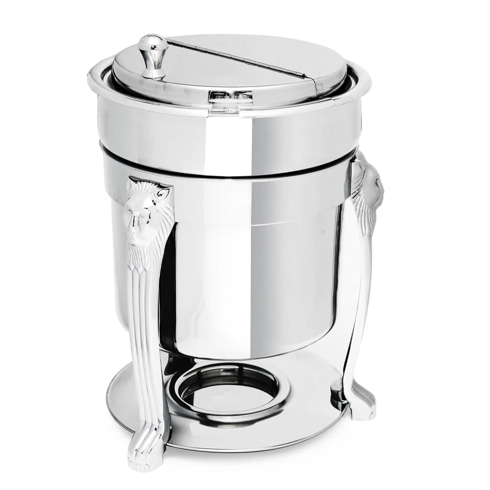 Eastern Tabletop 3107LH-SS 7 qt Marmite Soup Chafer w/ Hinged Lid, Stainless Steel
