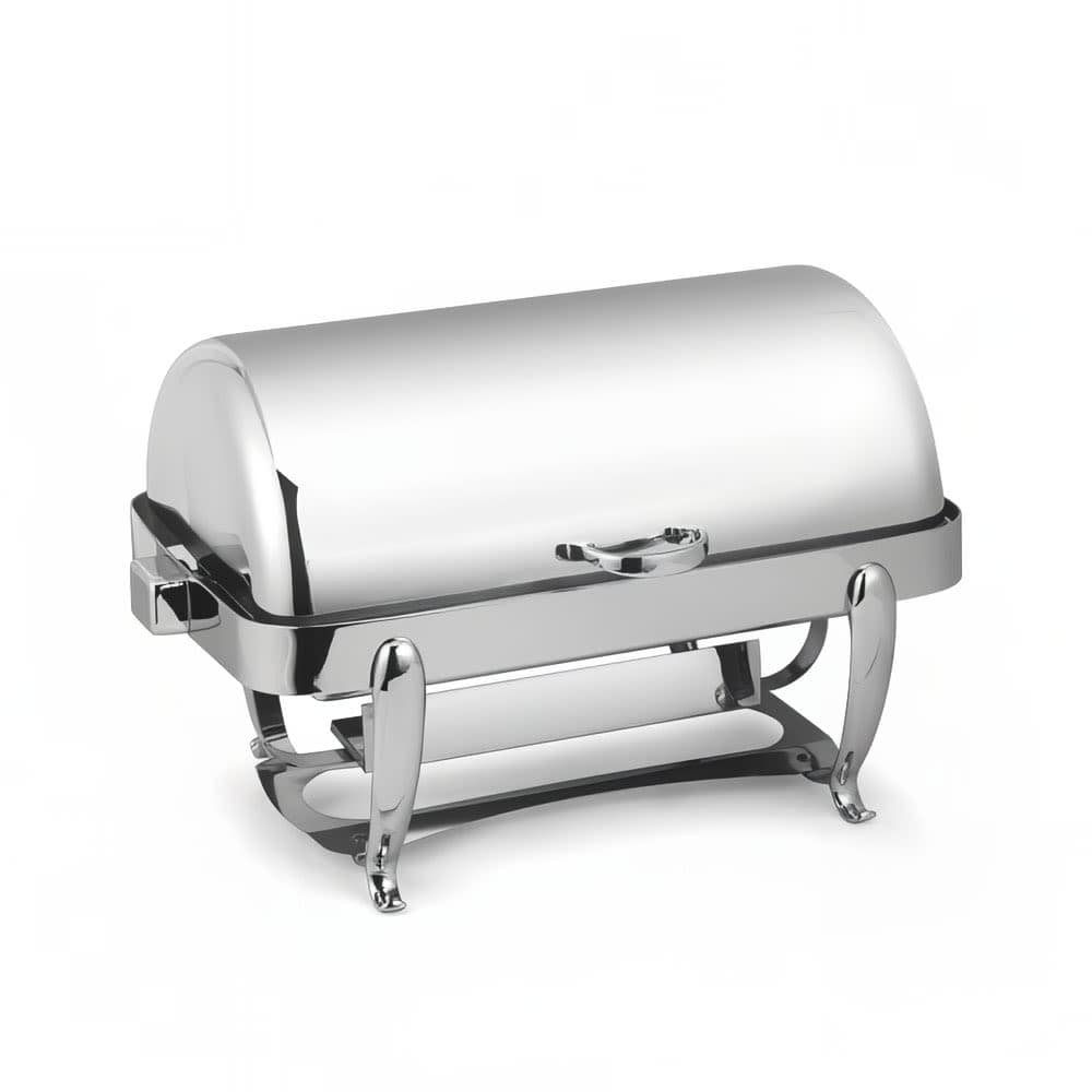 Eastern Tabletop 3114 8 qt Rectangular Chafer w/ Roll Top Cover, Stainless Steel