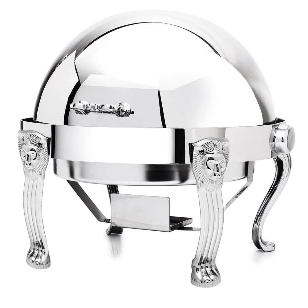 Eastern Tabletop 3118LH-SS 8 qt Rectangular Chafer w/ Roll Top Cover, Stainless Steel