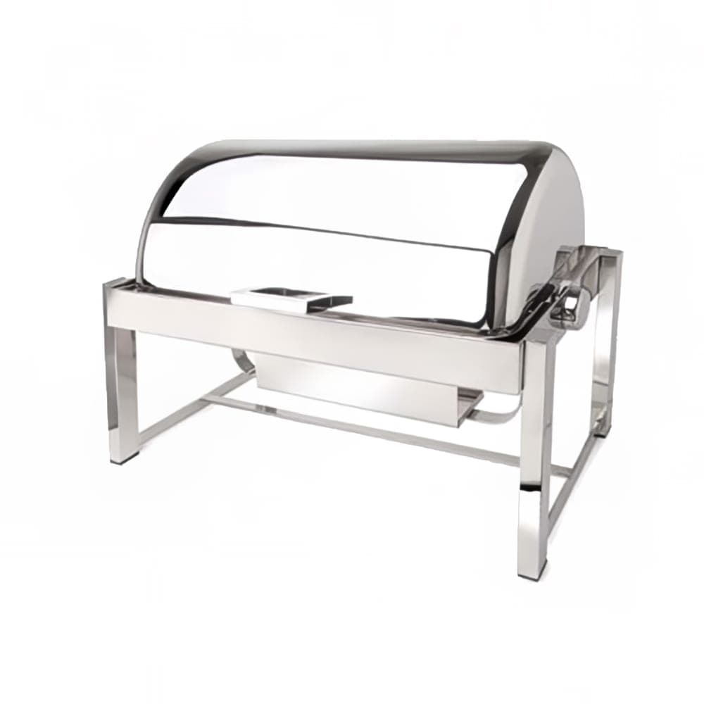 Eastern Tabletop 3144 8 qt Rectangular Chafer w/ Roll Top Cover, Stainless Steel