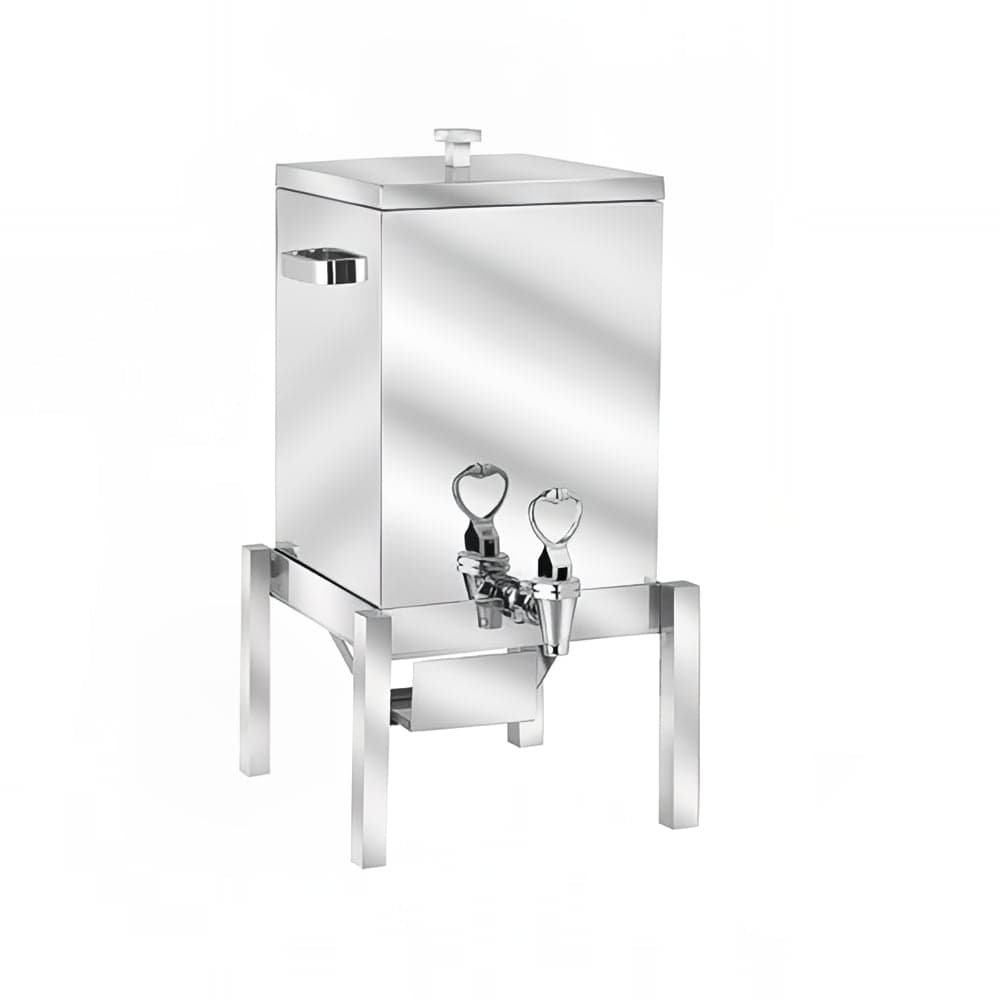 Eastern Tabletop 3155 5 gal Square Medium Volume Dispenser Coffee Urn w/ 1 Tank, Chafing Fuel
