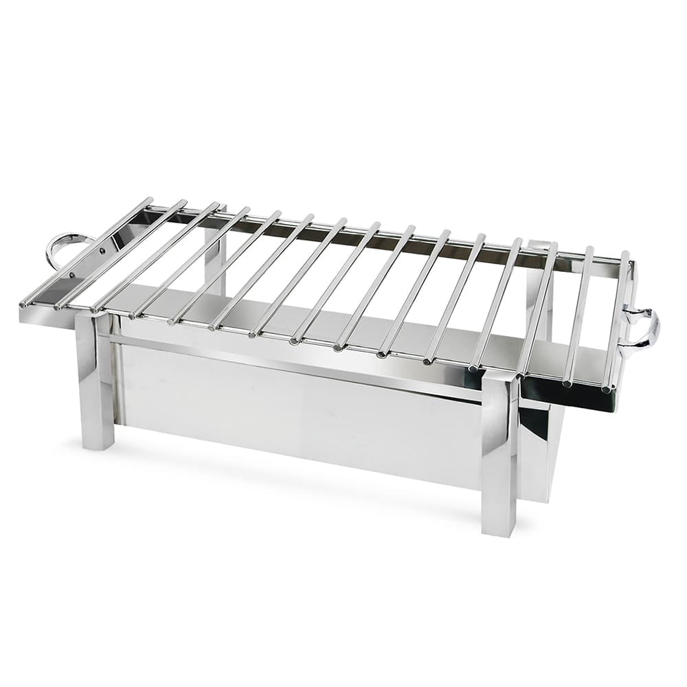 Eastern Tabletop 3249G Rectangular Grill Stand - 28"L x 17 3/4"W x 7 1/4"H, Stainless Steel
