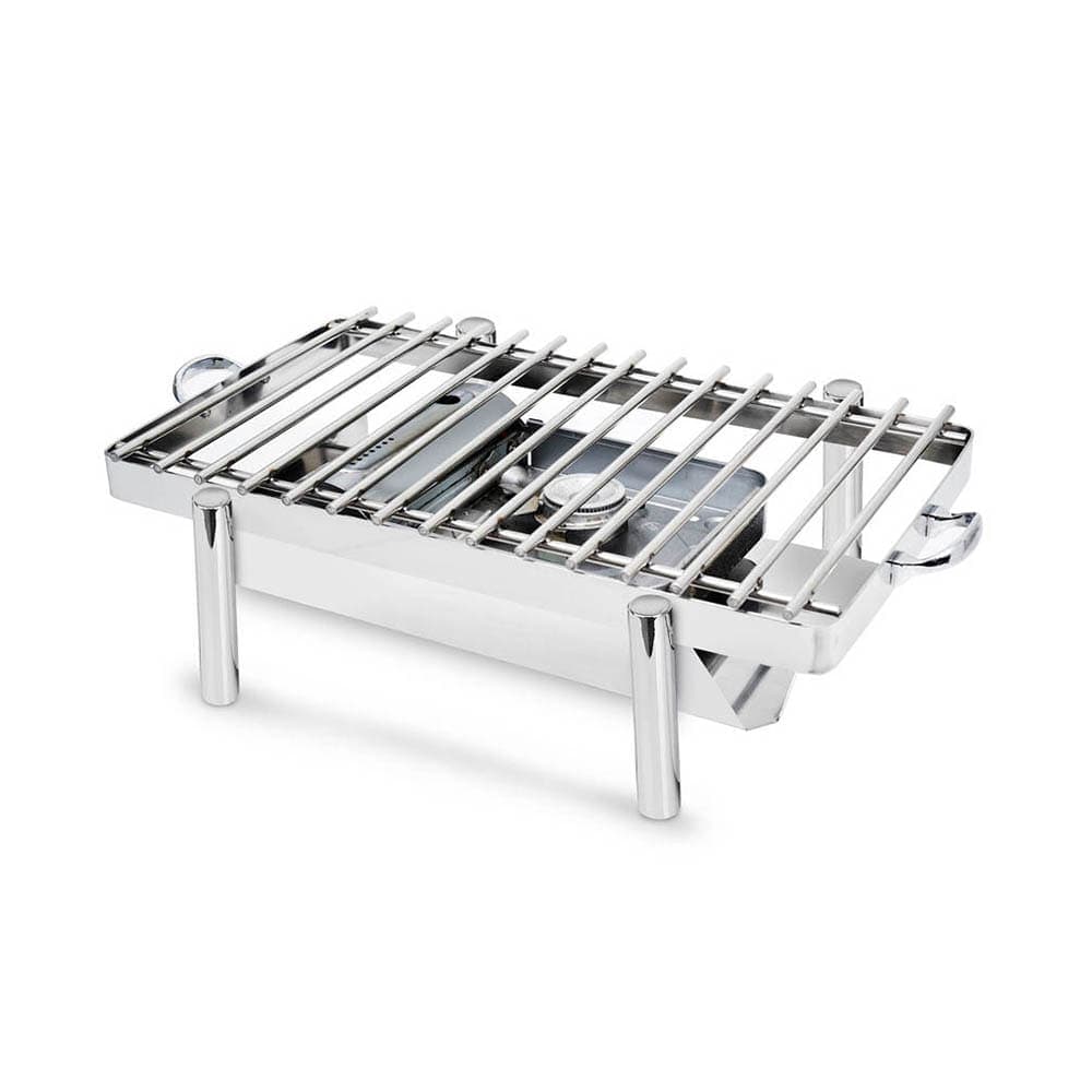 Eastern Tabletop 3256G Rectangular Pillard Grill Stand - 28"L x 17 3/4"W x 7 1/4"H, Stainless Steel