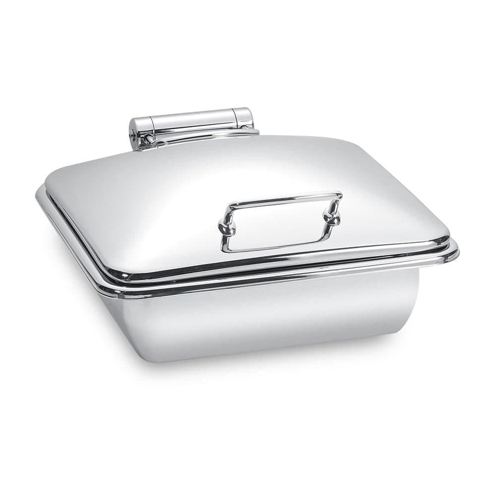 Eastern Tabletop 3914 6 qt Square Chafing Dish w/ Hinged Lid, Stainless Steel