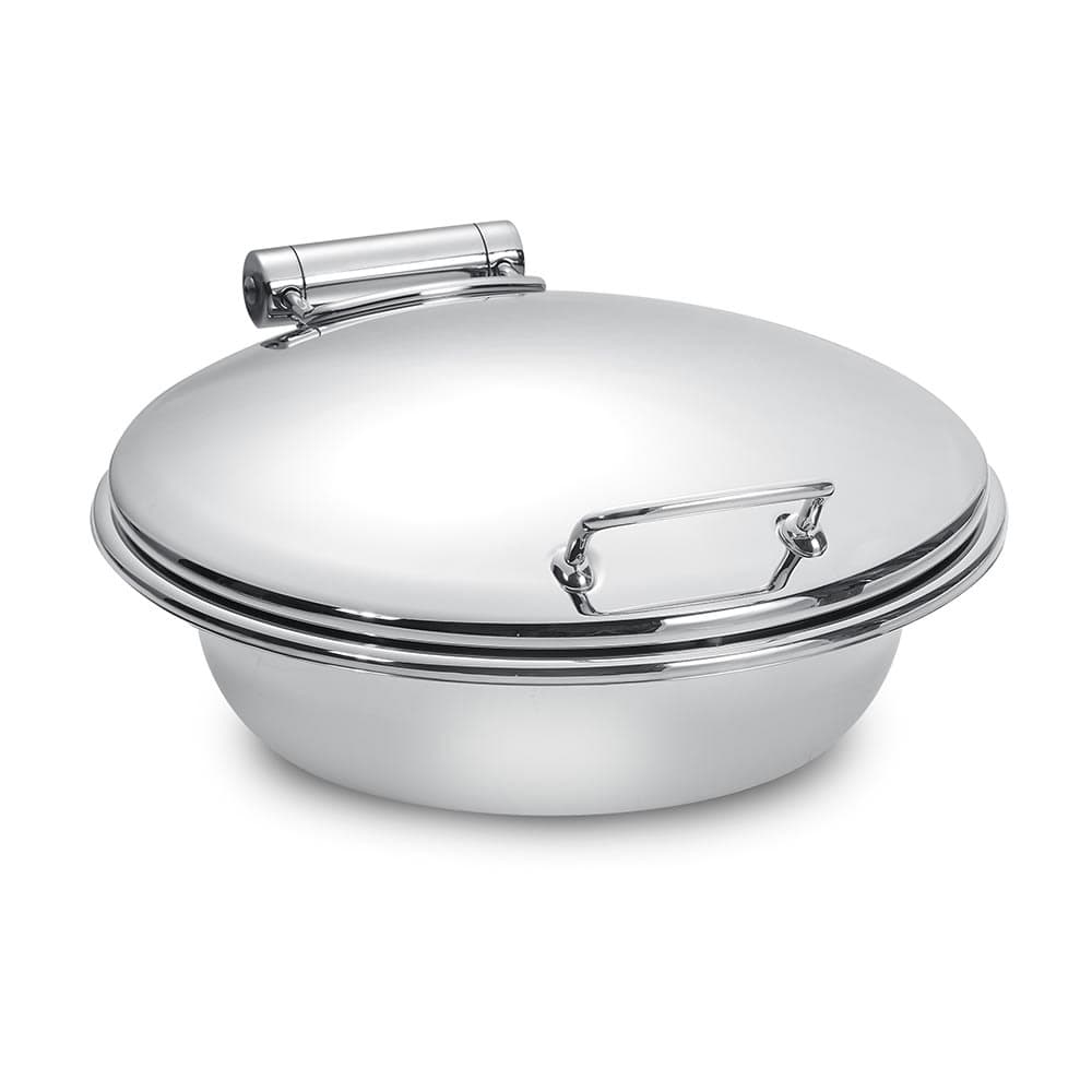Eastern Tabletop 3918 6 qt Round Chafing Dish w/ Hinged Lid, Stainless Steel