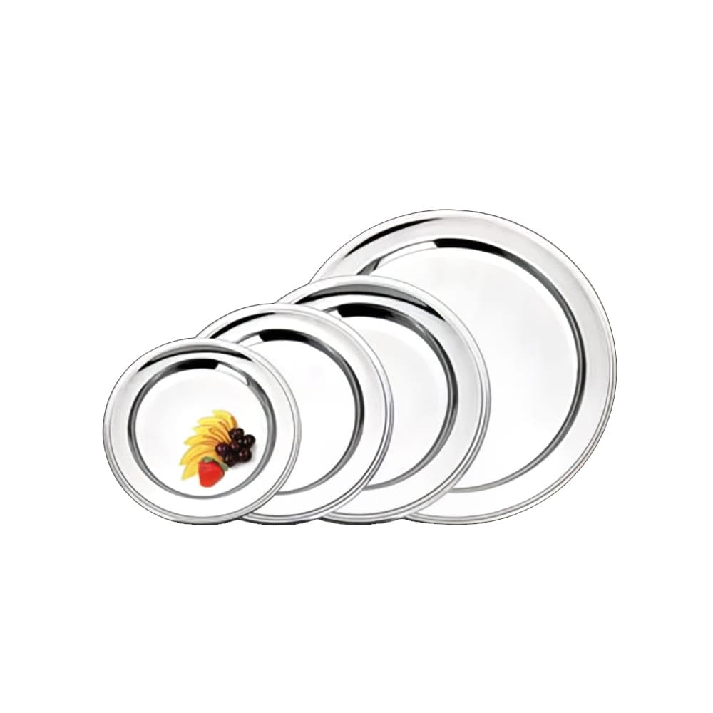 Eastern Tabletop 5420 20" Round Grandeur Collection Tray, Stainless Steel