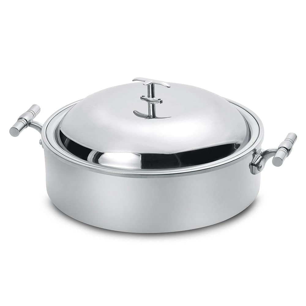 Eastern Tabletop 5904 4 qt Round Induction Chafing Dish w/ Lift Off Lid, Stainless Steel