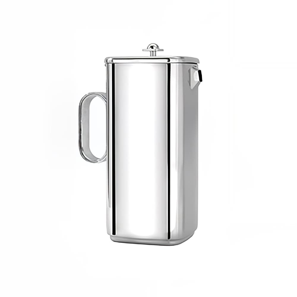 Eastern Tabletop 7240 64 oz Java Square Coffee/Tea Pot w/ Hinged Lid, Stainless Steel