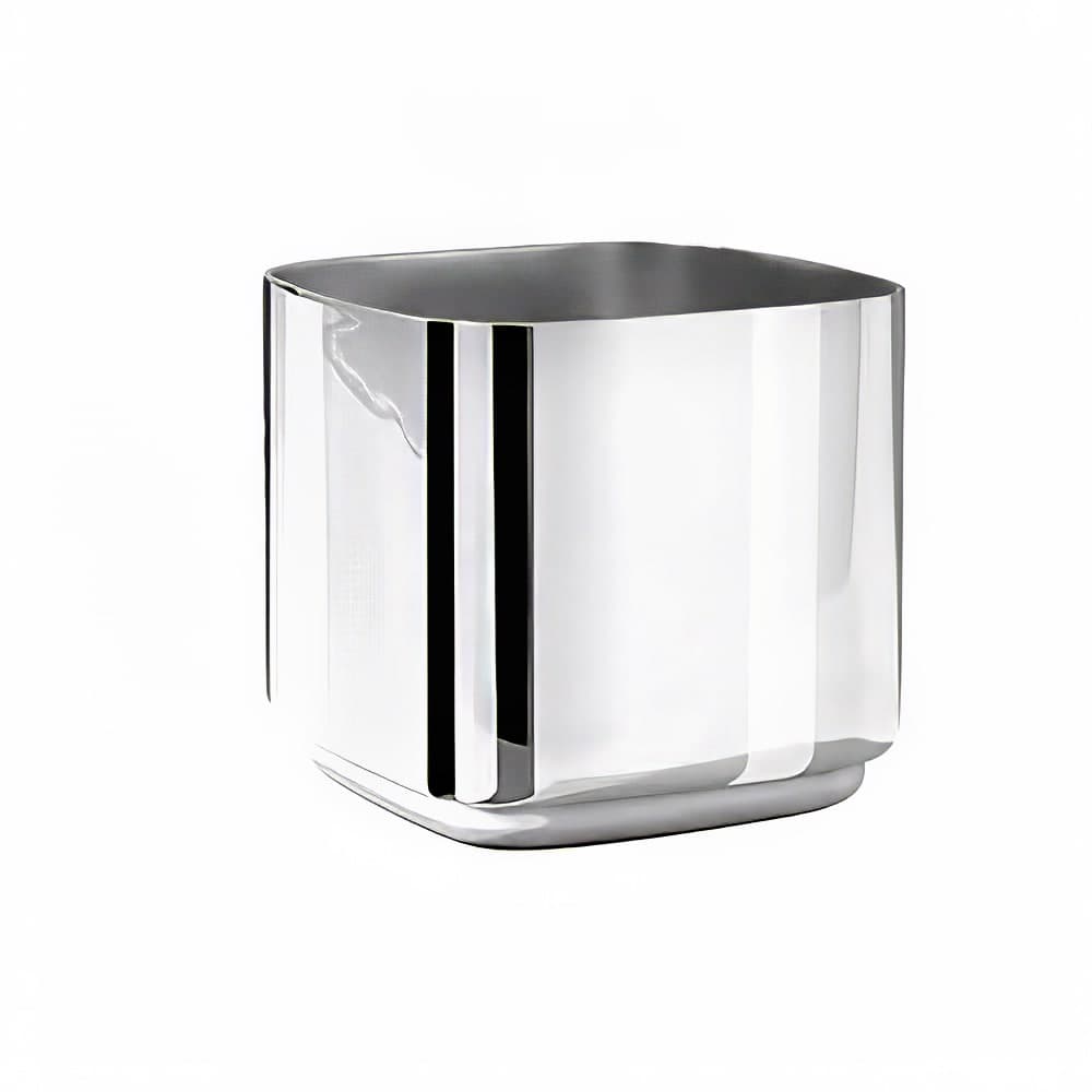 Eastern Tabletop 7341 10 oz Java Square Sugar Bowl, Stainless Steel