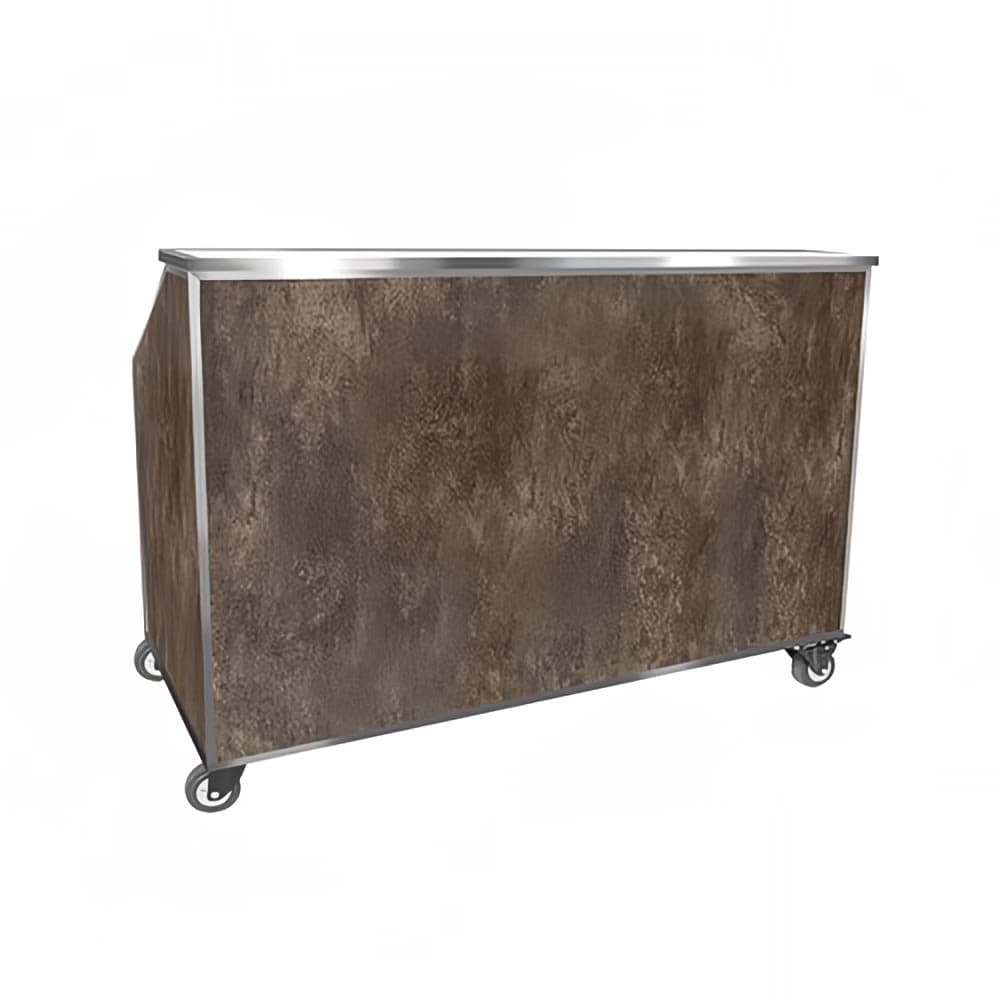 Eastern Tabletop Z946SA Portable Bar for Indoor/Outdoor - 66"L x 32"W x 47 1/2"H, Sandstone Textured
