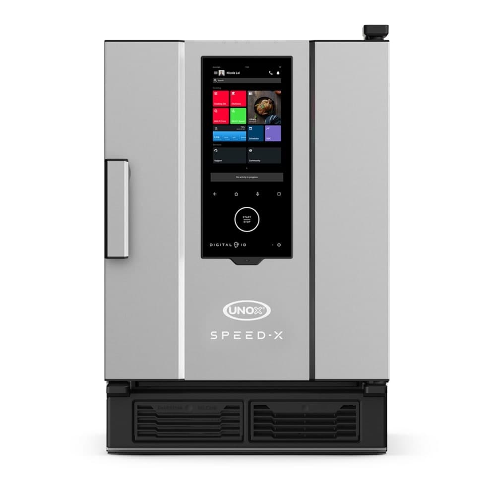 Unox XAPA-0523-SXRS SPEED-X™ Digital.ID™ Half Size Combi Oven - Boiler Based, 208v/1ph