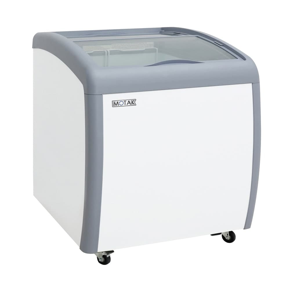 MoTak MICF-1C 26 3/16" Mobile Chest Freezer w/ (2) Baskets - White, 115v