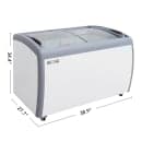 MoTak MICF-2C 39" Mobile Chest Freezer w/ (3) Baskets - White, 115v thumbnail 2