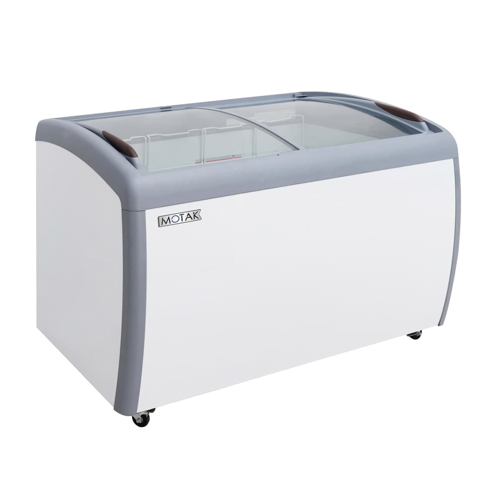 MoTak MICF-3C 49 3/5" Mobile Chest Freezer w/ (4) Baskets - White, 115v