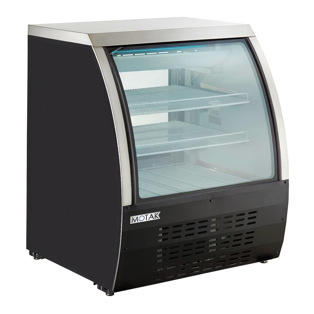 MoTak MRDC-36 36 1/5" Full Service Deli Case w/ Curved Glass - (3) Levels, 115v