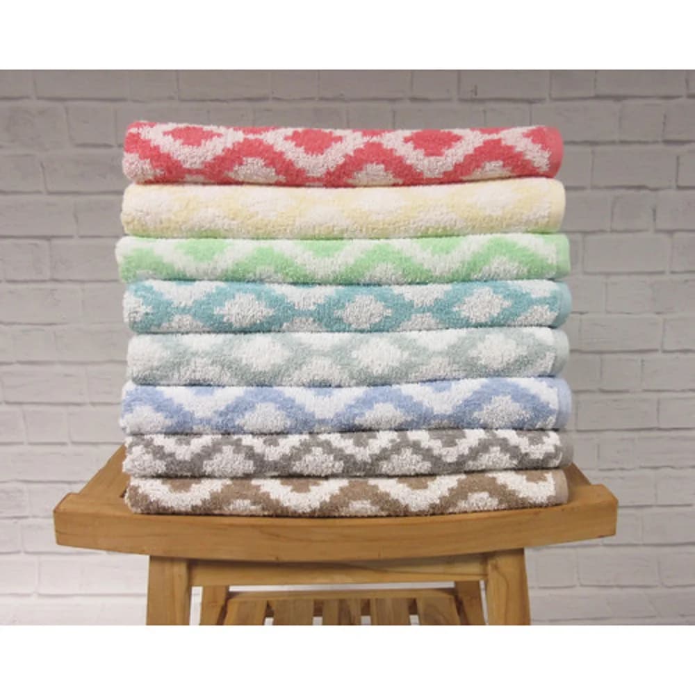 1888 Mills Fibertone Pool Towel, 30" W x 60" L, 13 Lbs./Dz, Blue Diamond Print thumbnail 2