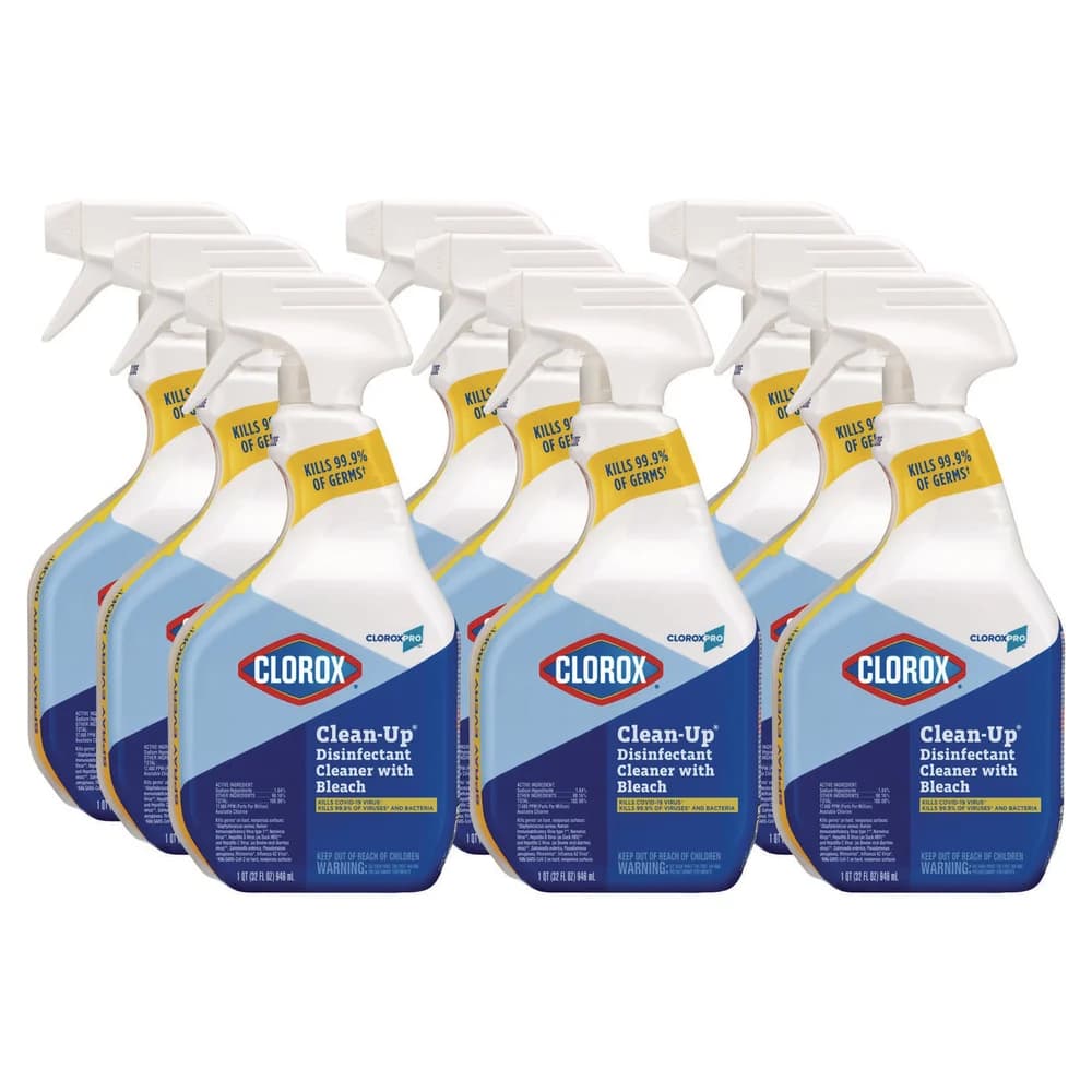 Clorox Clean-Up Disinfectant Cleaner with Bleach Spray, 32 Oz., 9/Case thumbnail 2