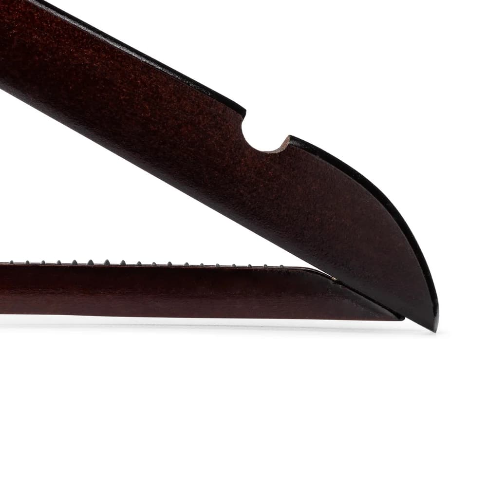 Registry Wooden Non Slip Hanger, 17", Mahogany thumbnail 2