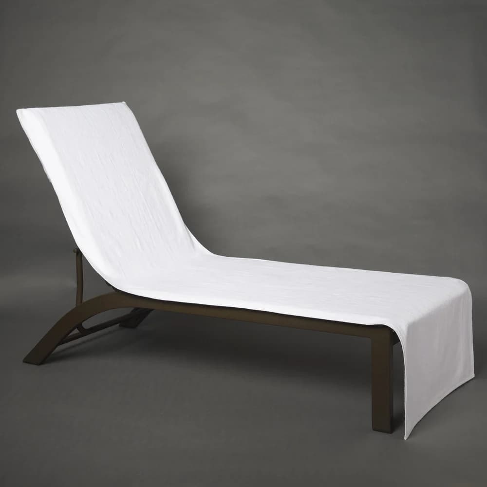 Registry Terry Velour Chaise Cover, 28" W x 90" L ,  12"Hood, 29.9 lb/dz, White