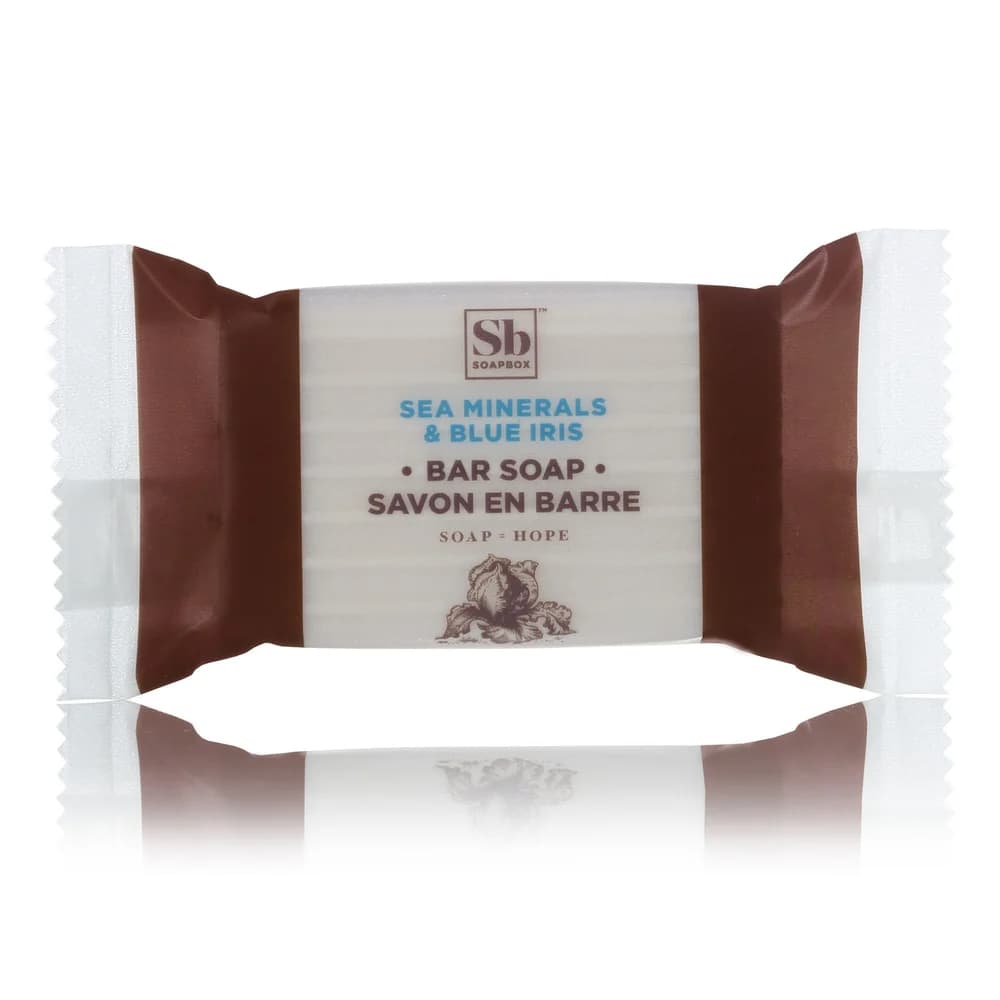 SoapBox Sea Minerals & Blue Iris Soap, 0.96 Oz.