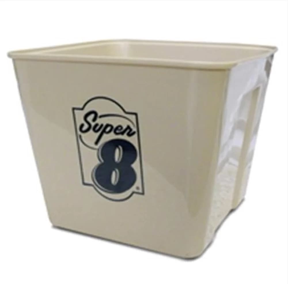 Plastic Ice Bucket Sq, Bg Super 8 Logo 3