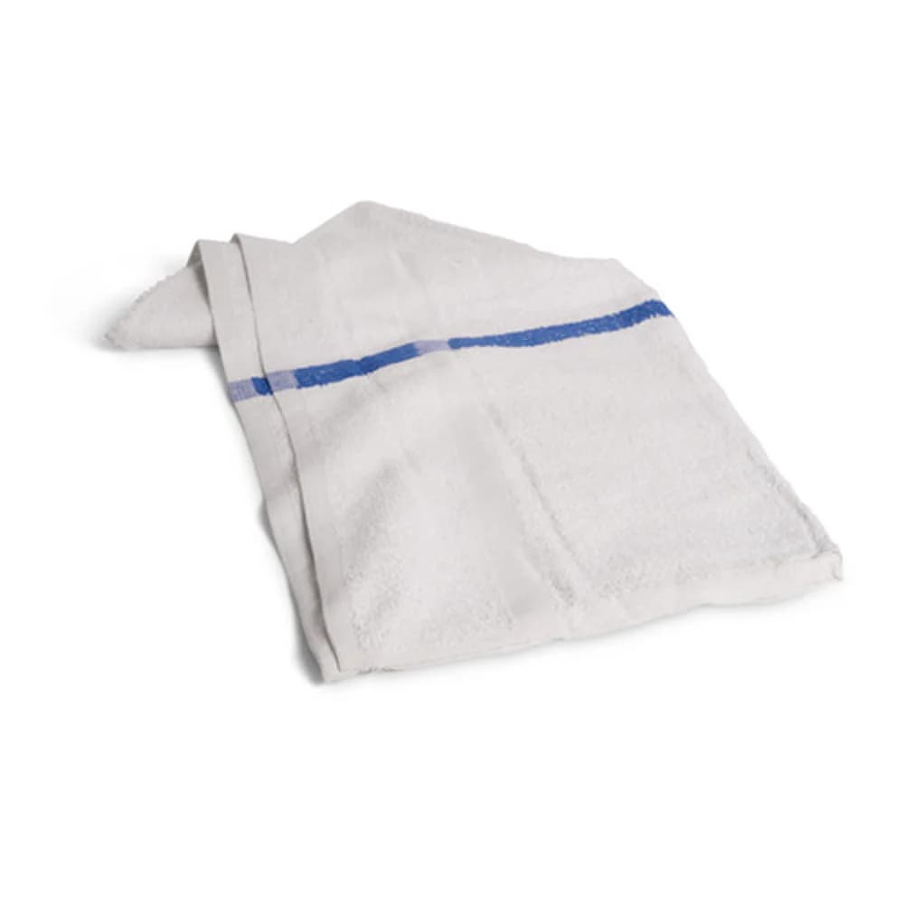 100% Cotton Economy Pool Towel W/Blue Stripe, 24" X 48" thumbnail 2