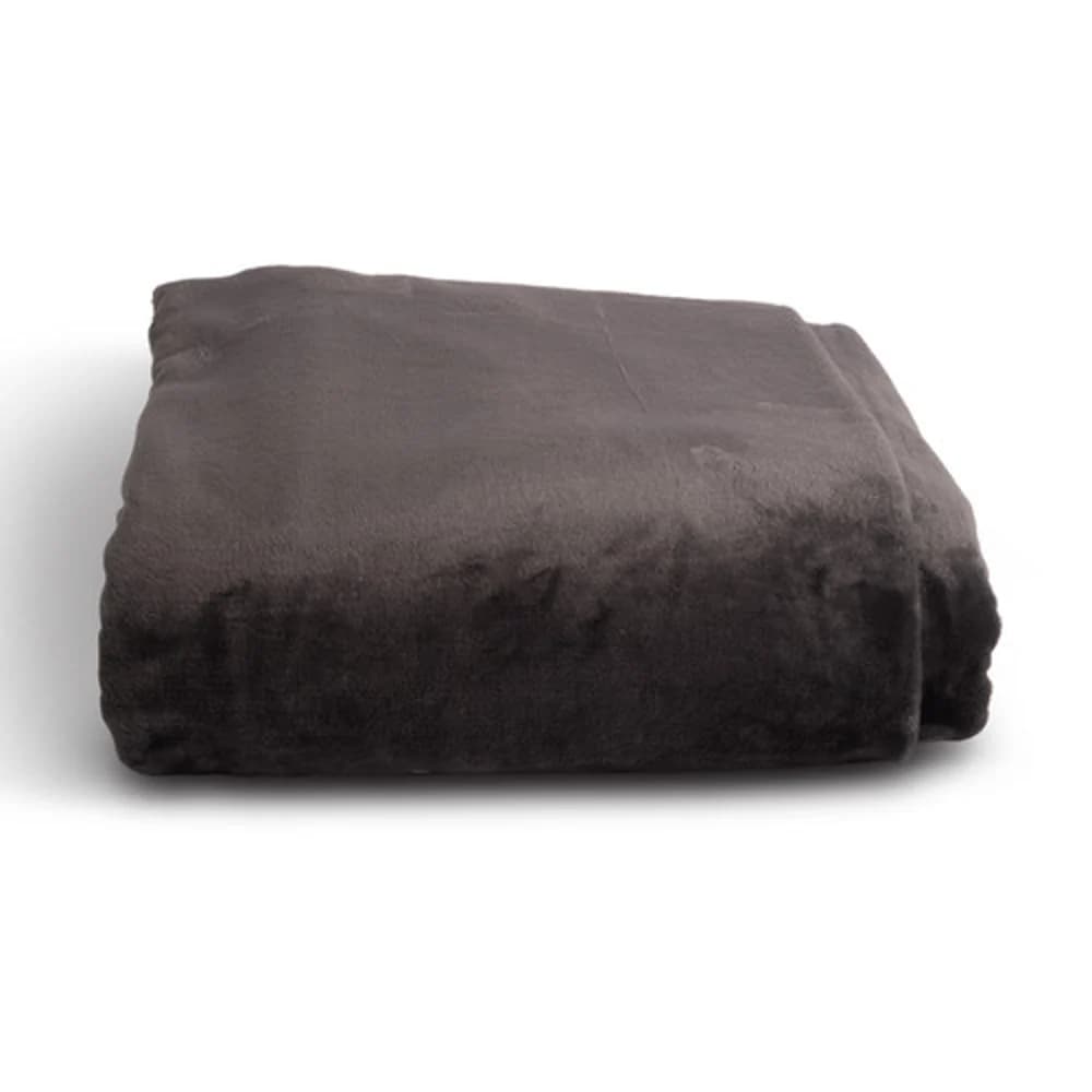 Suite Rest Supersoft Blanket, Twin/Full, 72" X 90", Charcoal