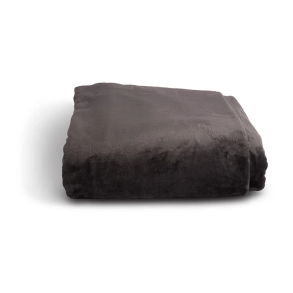 Suite Rest Supersoft Blanket, Twin/Full, 72" X 90", Charcoal thumbnail 2