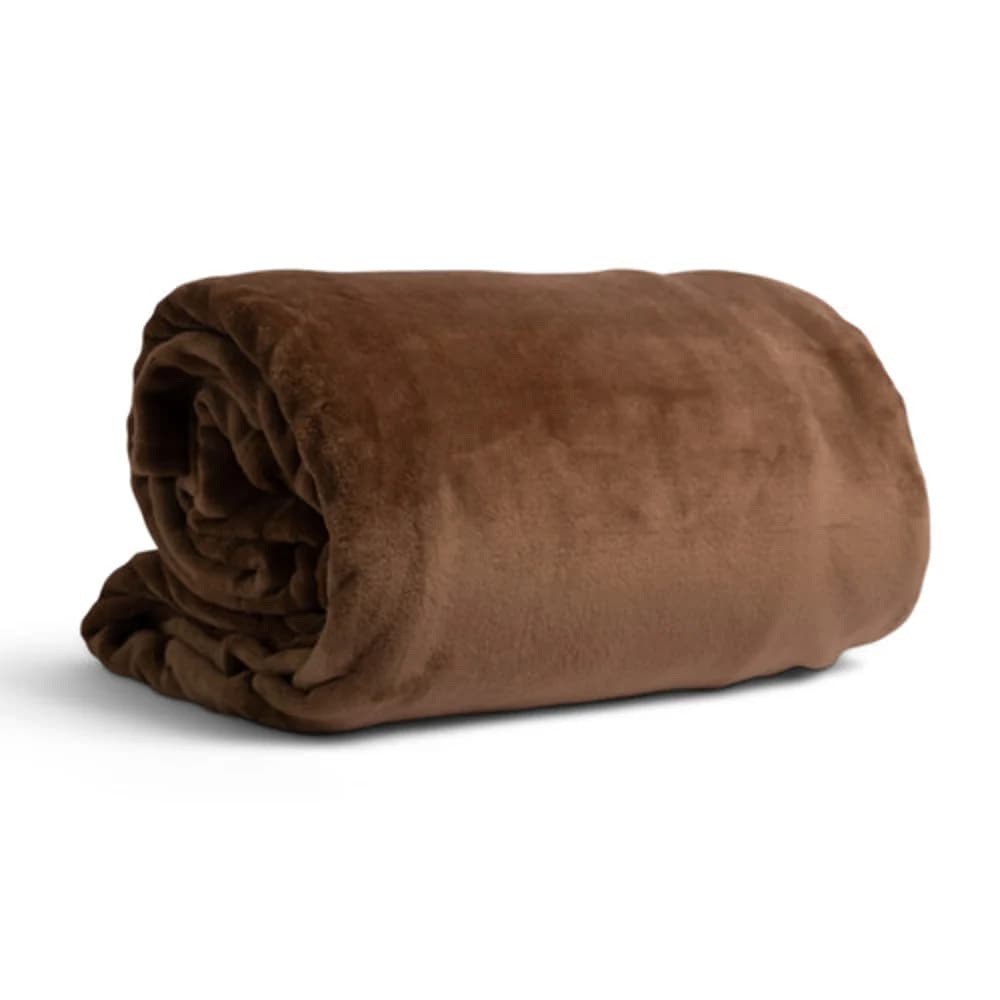 Suite Rest Supersoft Blanket, Full, 72" X 90", Cocoa Brown
