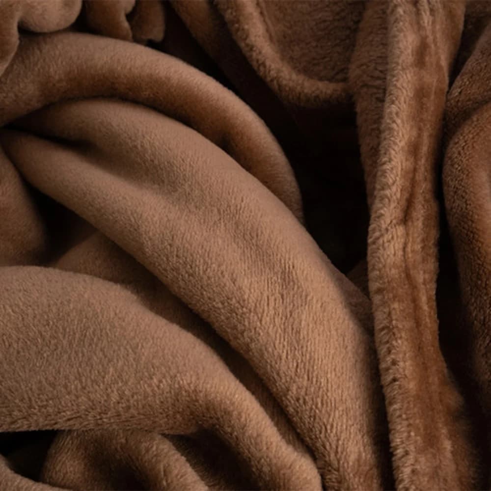Suite Rest Supersoft Blanket, Full, 72" X 90", Cocoa Brown thumbnail 3