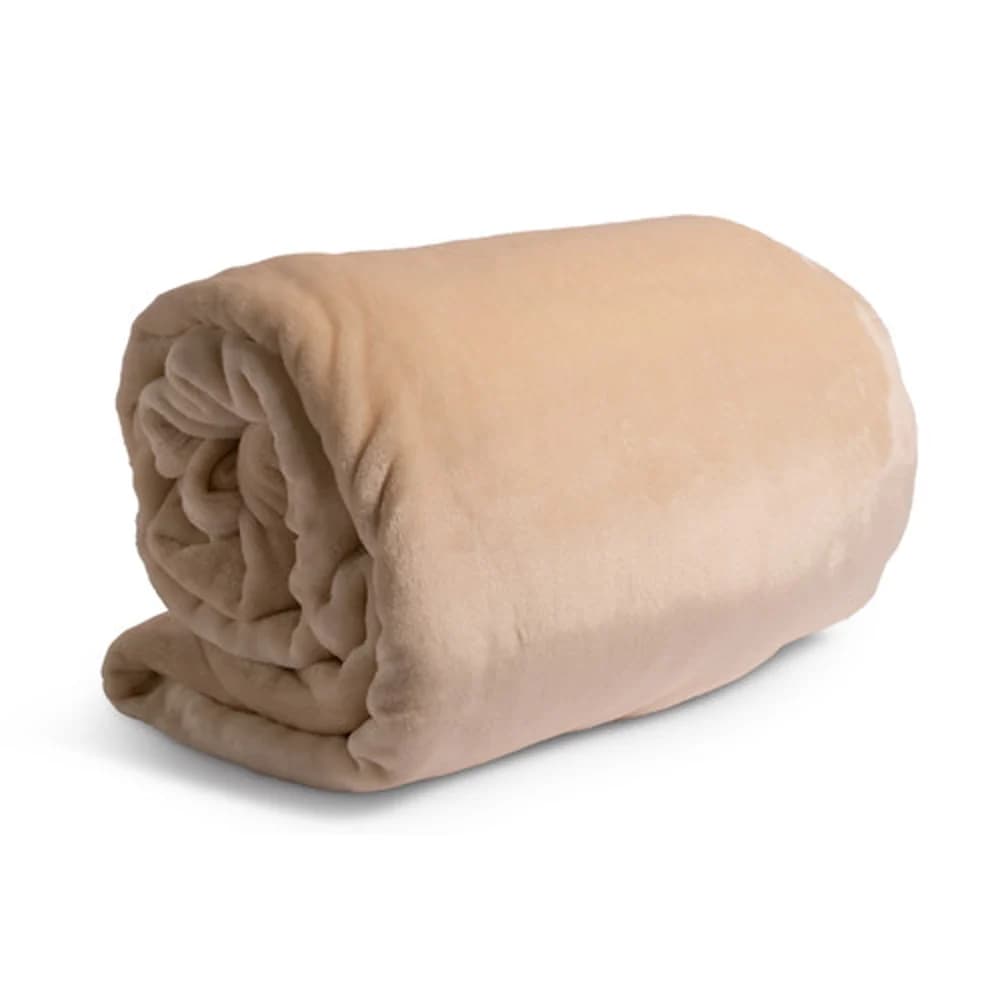 Suite Rest Supersoft Blanket, Queen, 90" X 90" Ivory Beige