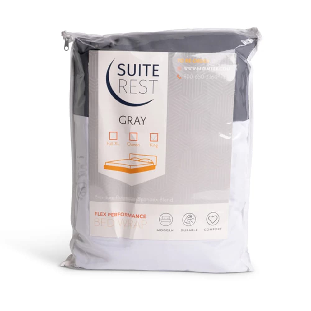 Suite Rest Flex Box Spring Cover, Full, Grey
