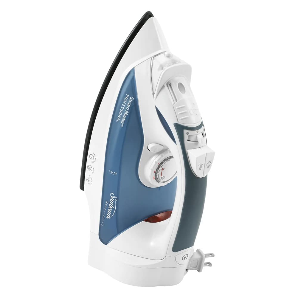 Sunbeam Steam Master Full Size Iron, Retractable Cord, White thumbnail 2