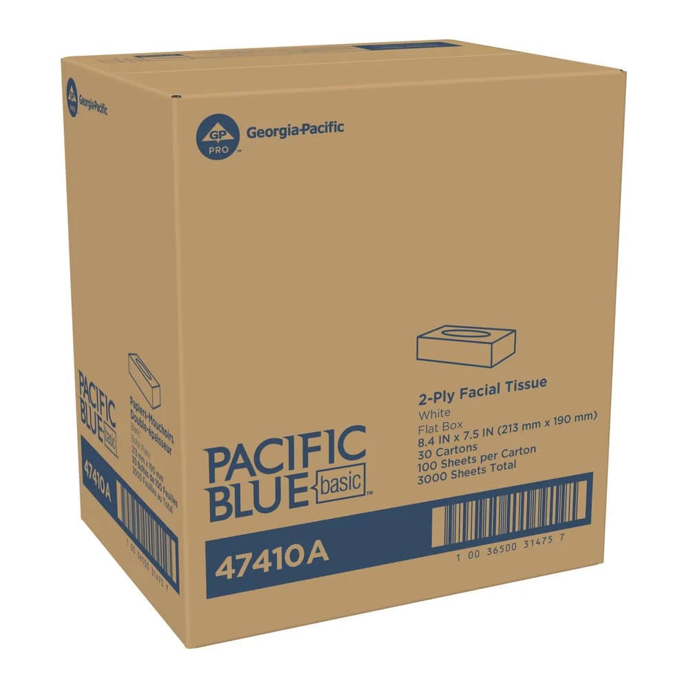 Pacific Blue Basic®  Facial Tissue,White thumbnail 4