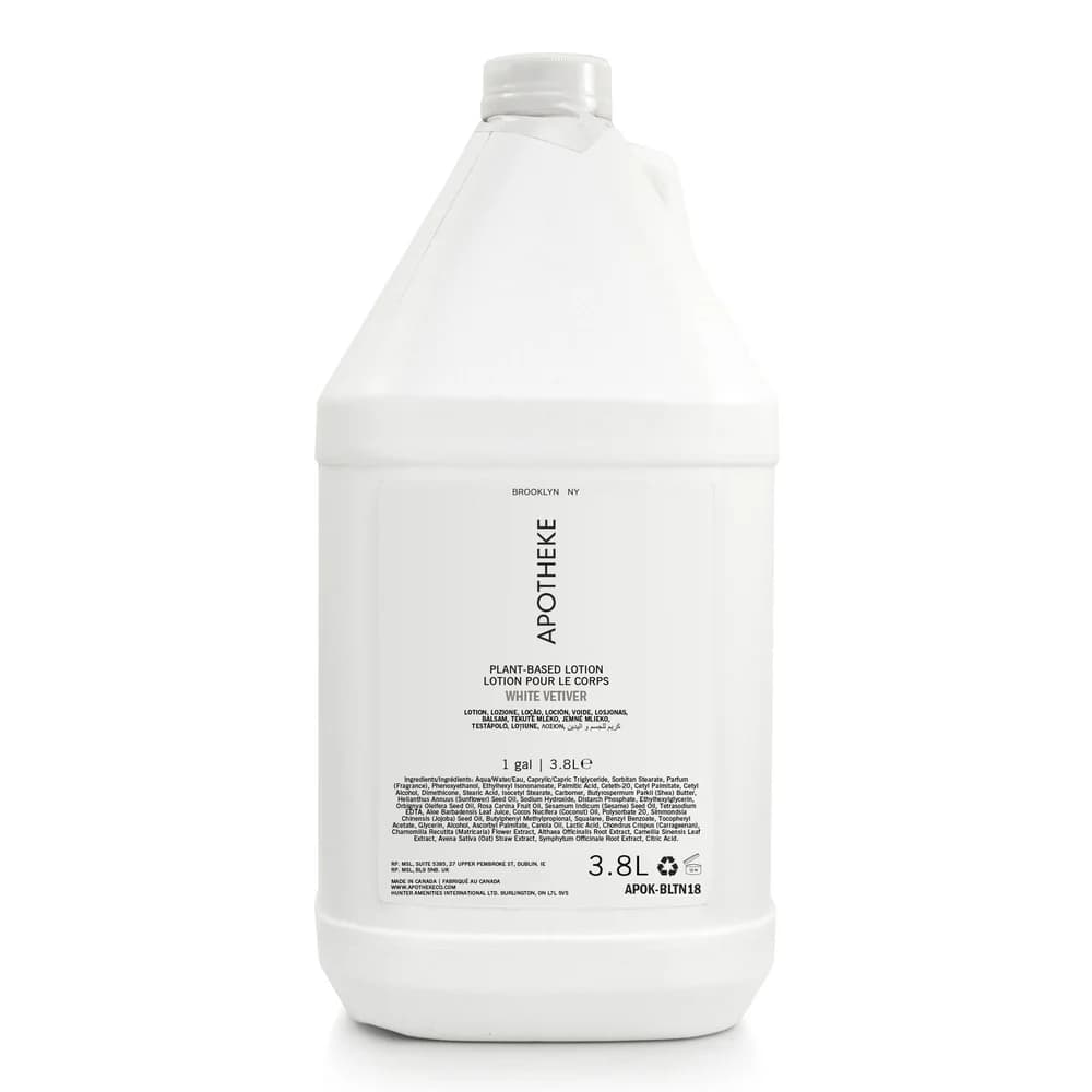 Apotheke White Vetiver Body Lotion, 1 Gallon, 4/Case