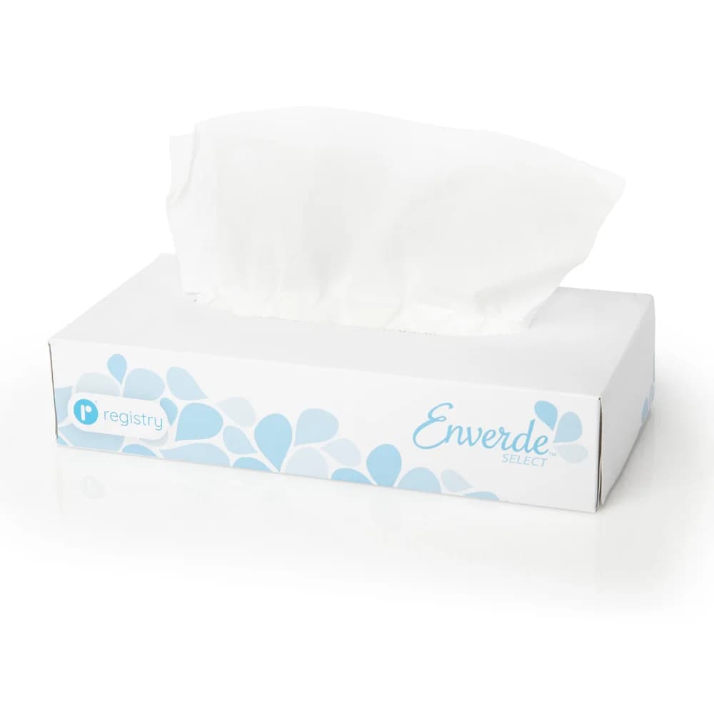 Enverde Select 2-Ply 100% Virgin Fiber Facial Tissue, Flat Box, 30/Case thumbnail 2