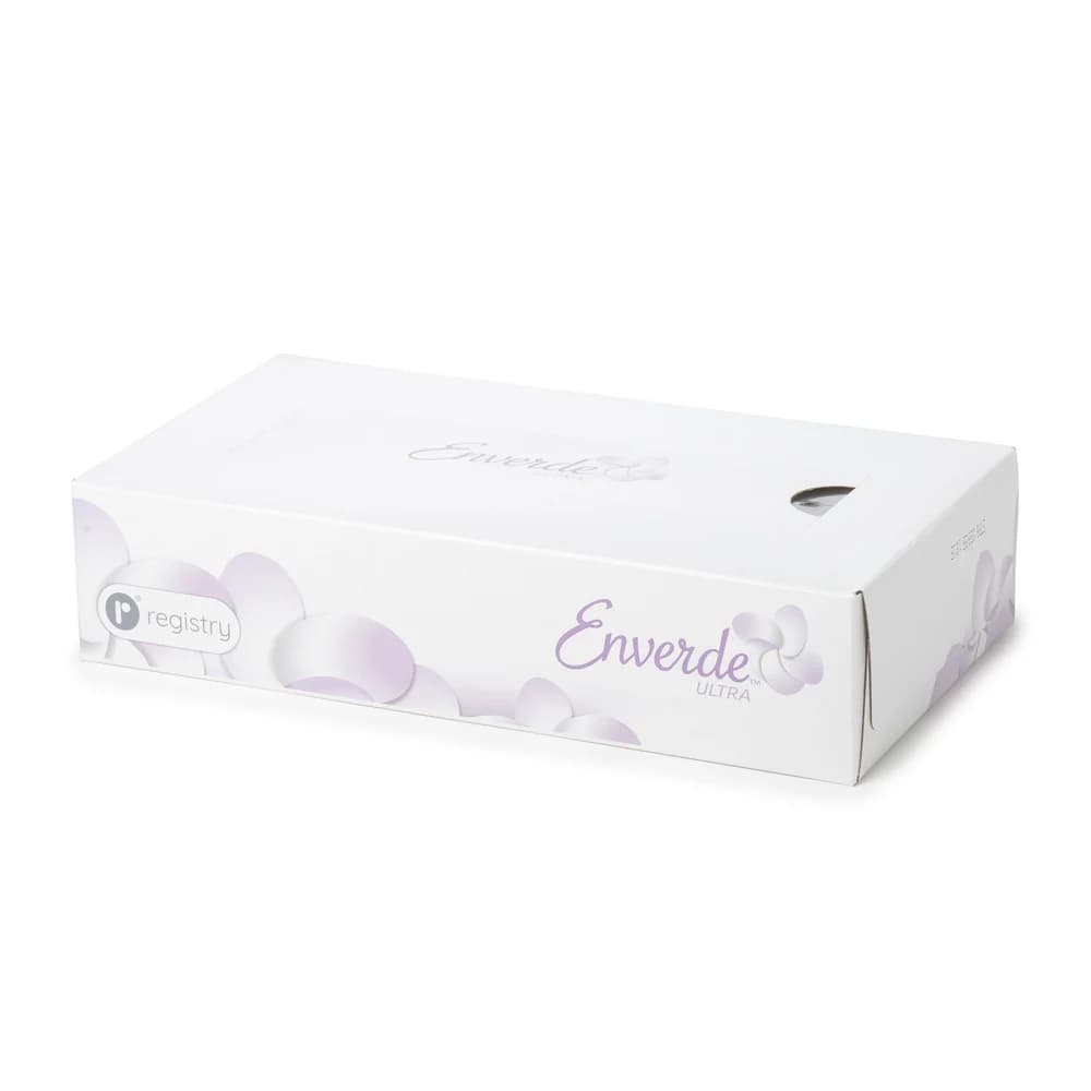 Enverde Ultra 2-Ply 100% Virgin Fiber Facial Tissue, Flat Box, 30/Case