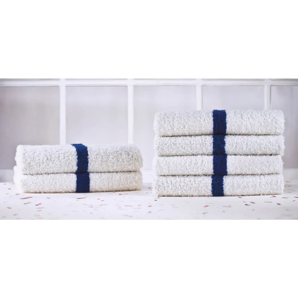 Registry Blue Center Stripe Pool Towel, 20" x 40", Blue Stripe thumbnail 2